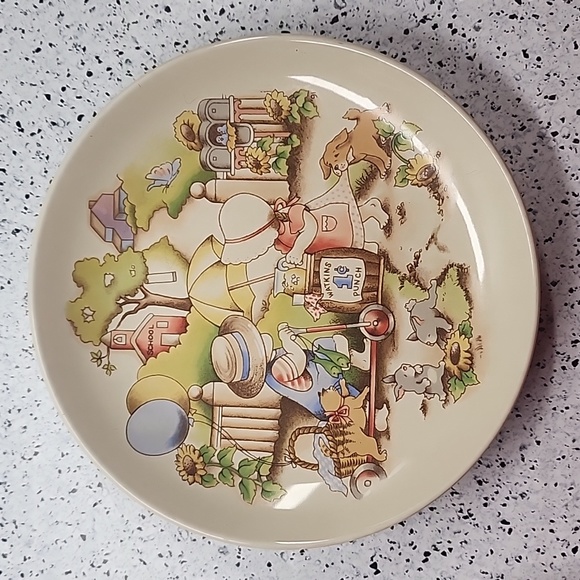 2 Country Kids Collector's Dessert Plate Good Friends are Forever 1991 - Picture 2 of 5
